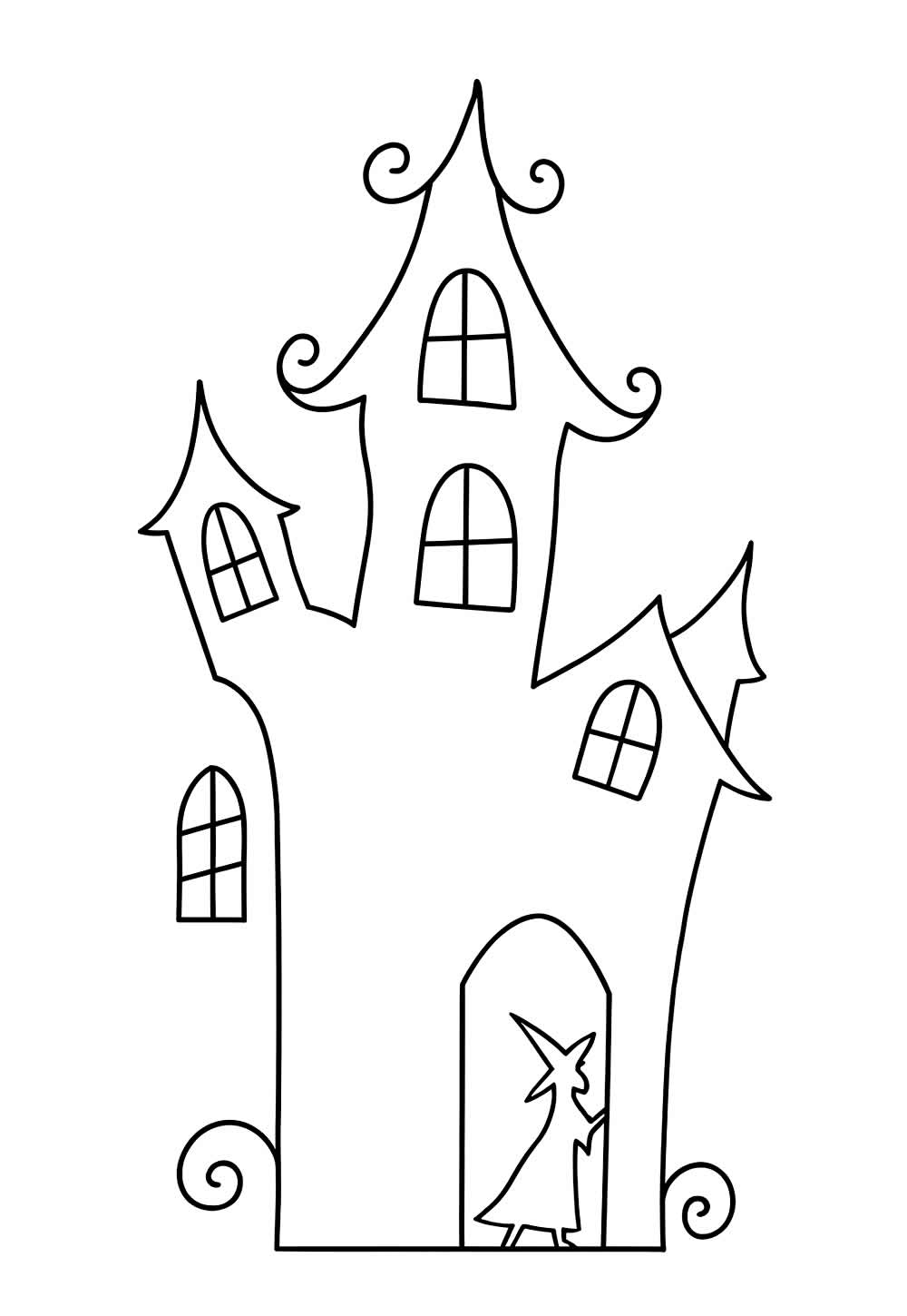 Casa Assombrada - Colorir