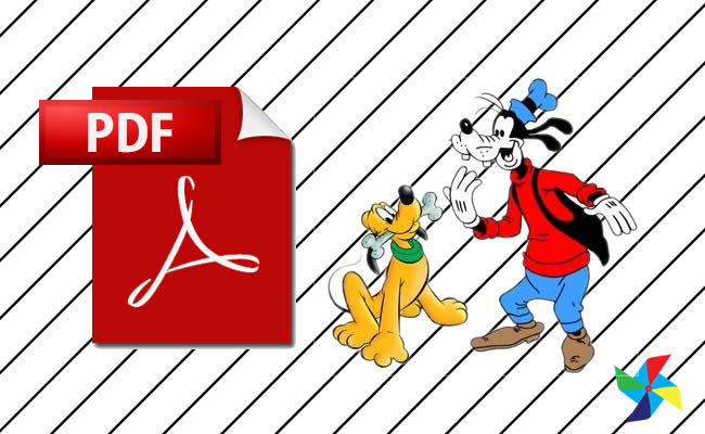 Desenhos de Pluto e Pateta em PDF