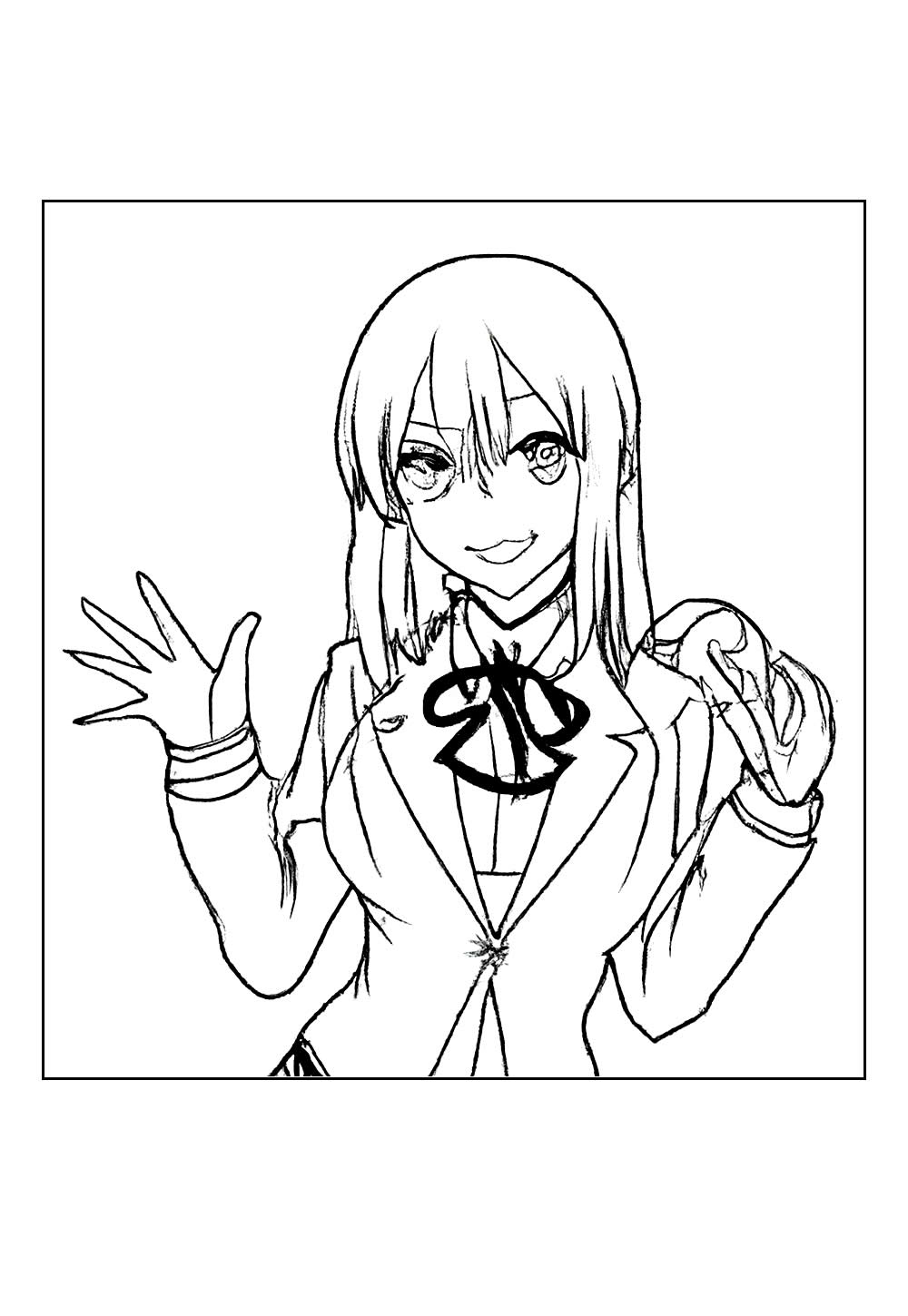 Desenho de Sayaka Igarashi para colorir
