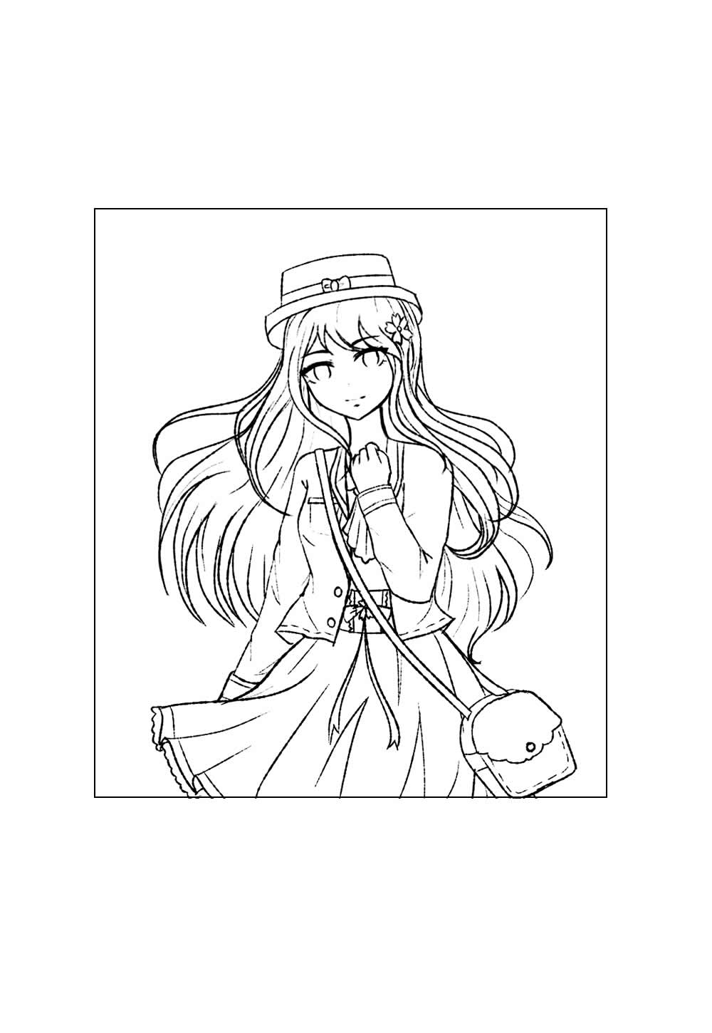 Desenho de Sayaka Igarashi para pintar