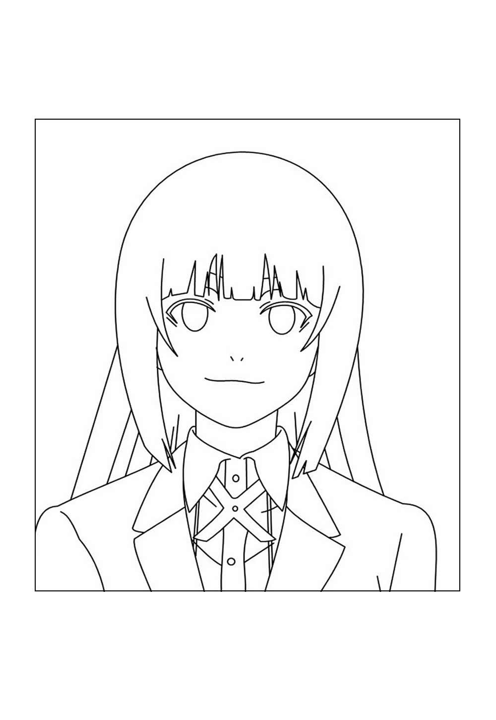 Desenho de Anime para colorir