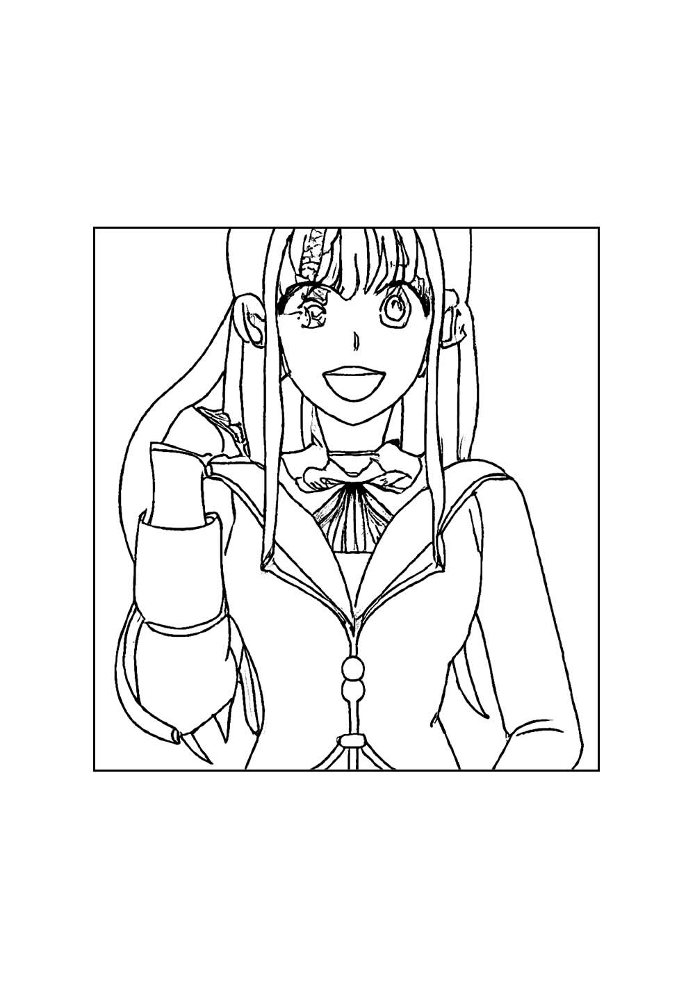 Desenho de Sayaka Igarashi para pintar