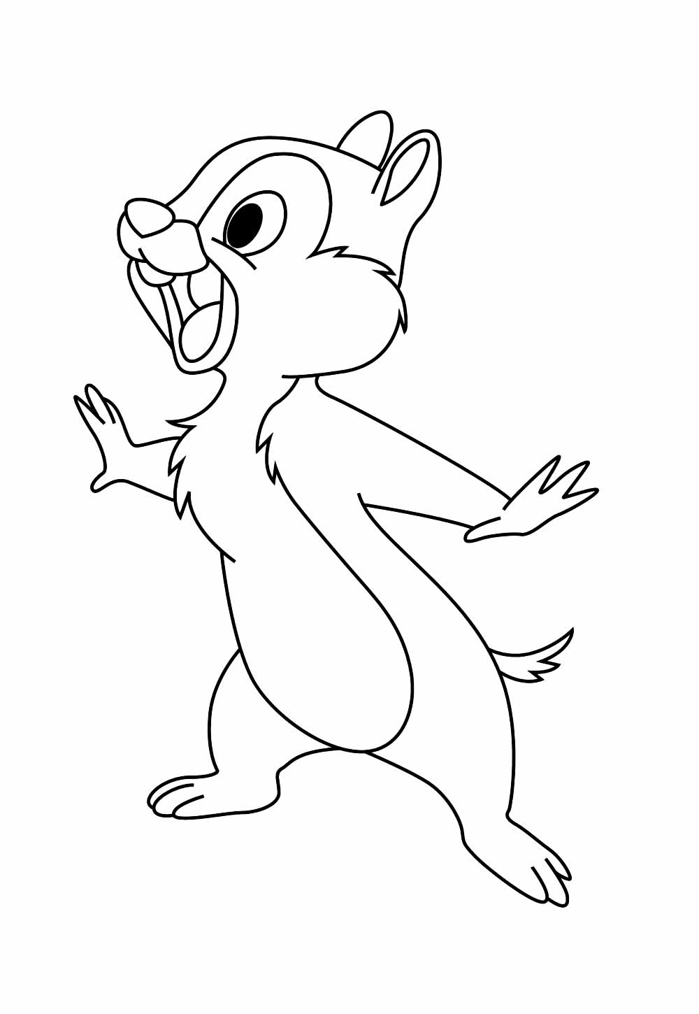 Desenho do Tico e Teco para colorir