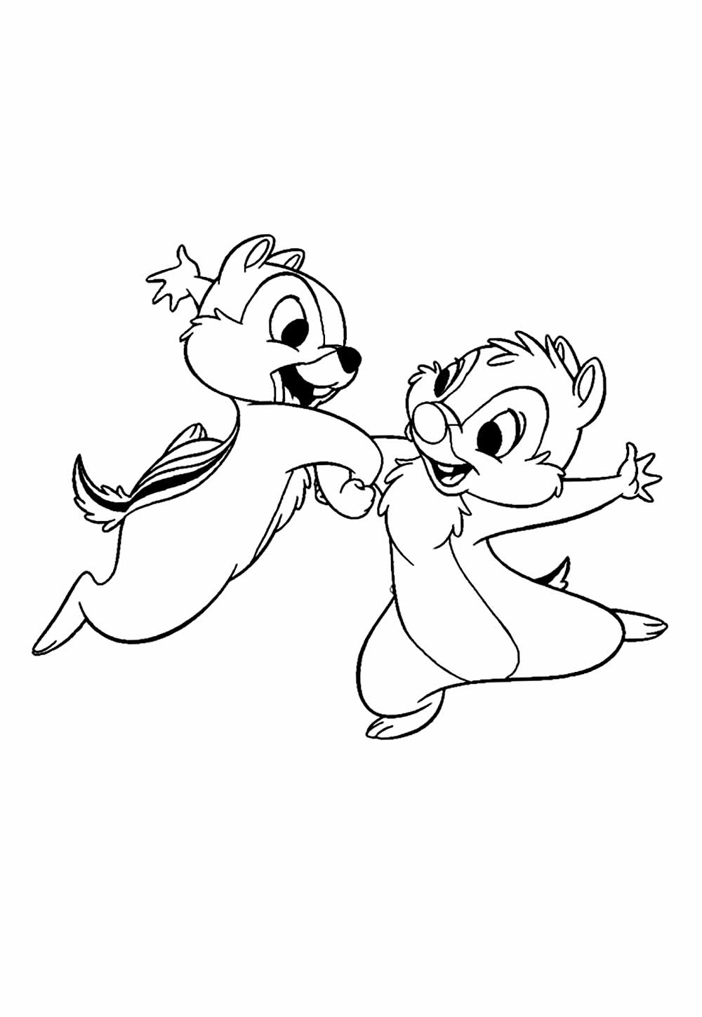 Desenho de Tico e Teco