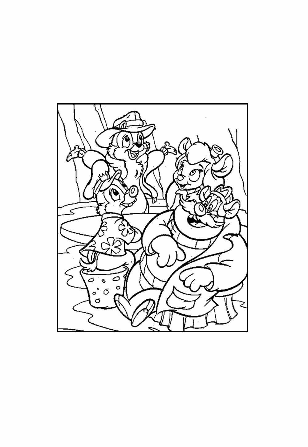 Desenho de Tico e Teco