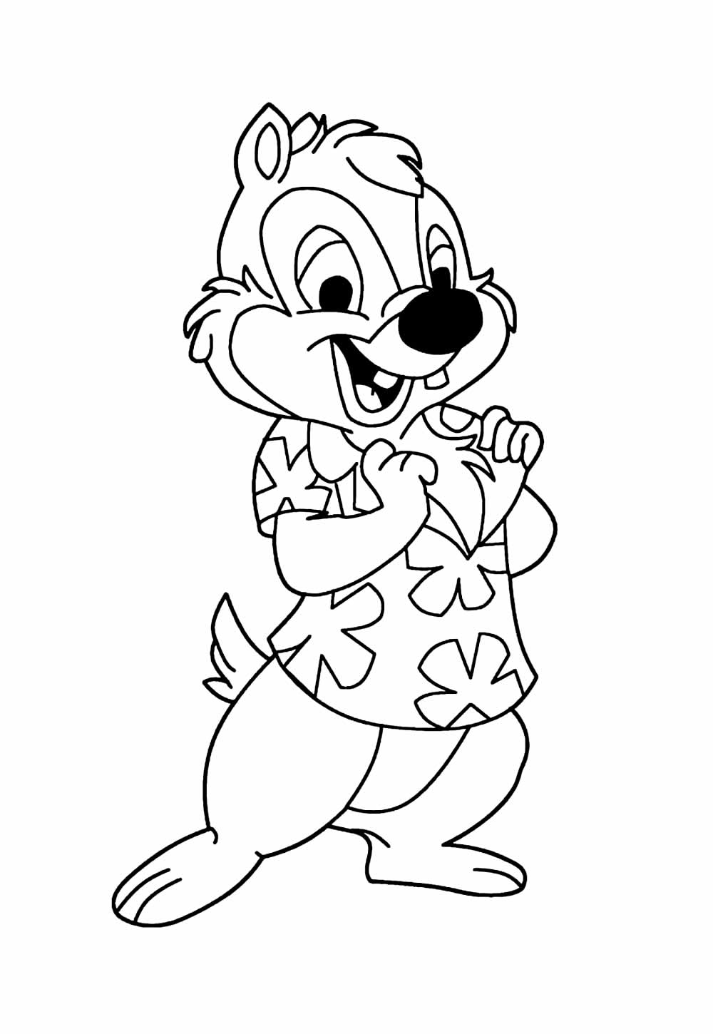 Desenho de Tico e Teco