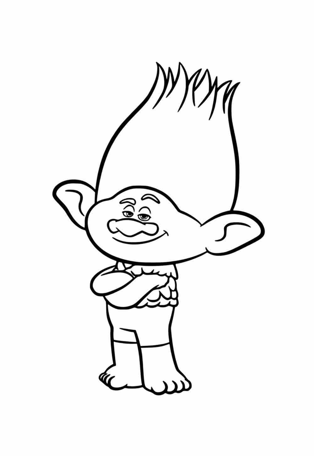 Trolls 3 para colorir