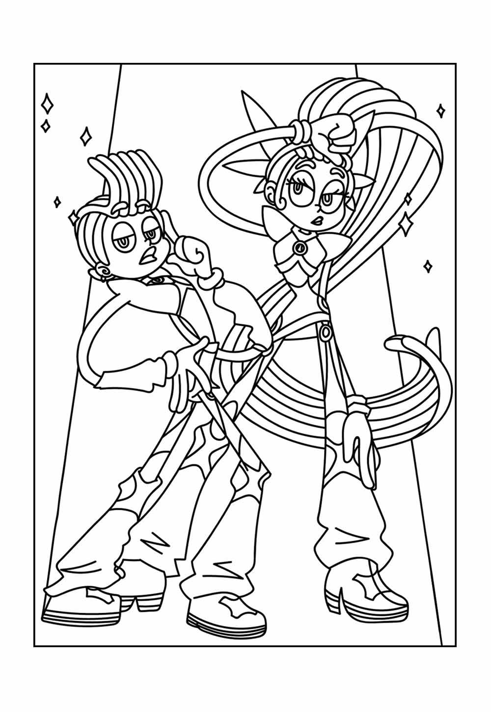 Desenhos de Trolls 3 - Juntos Novamente para colorir