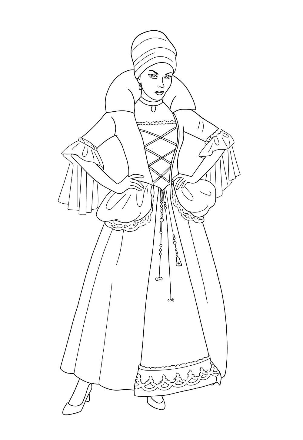 Desenho de Vampira para colorir