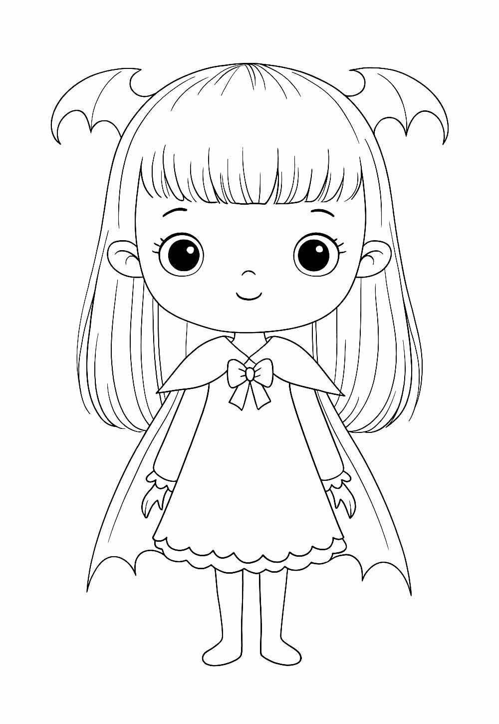 Desenho de Vampirinha para colorir