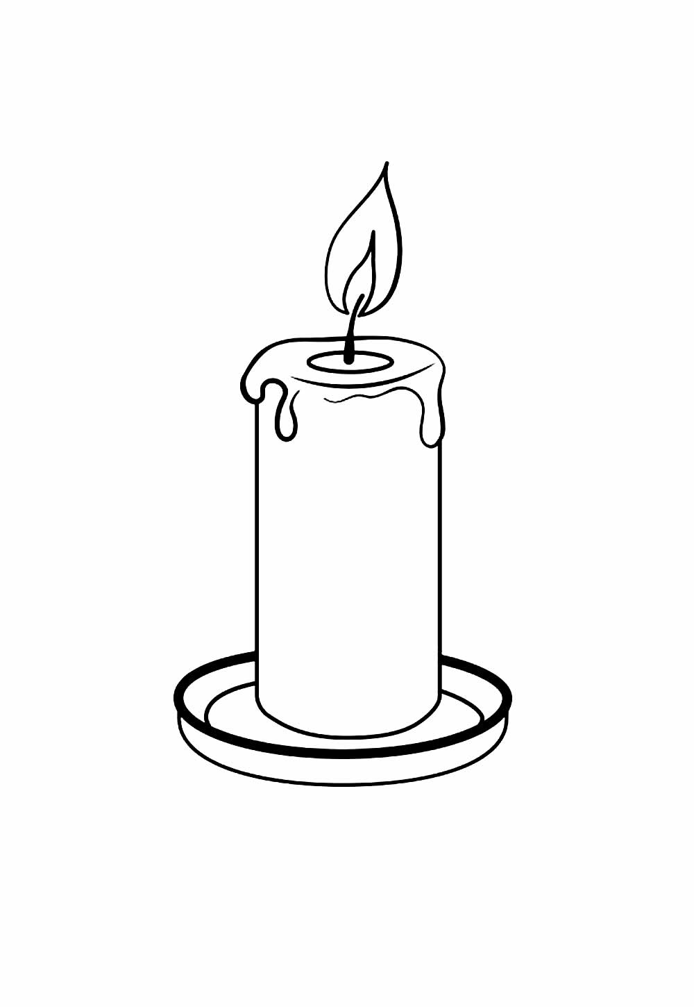 Desenho de Velas de Halloween