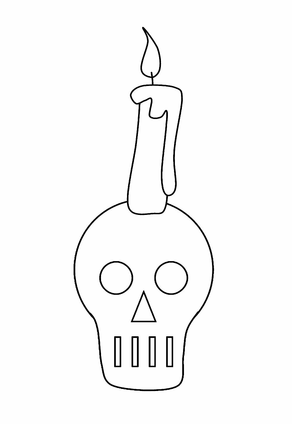 Desenho de Velas de Halloween