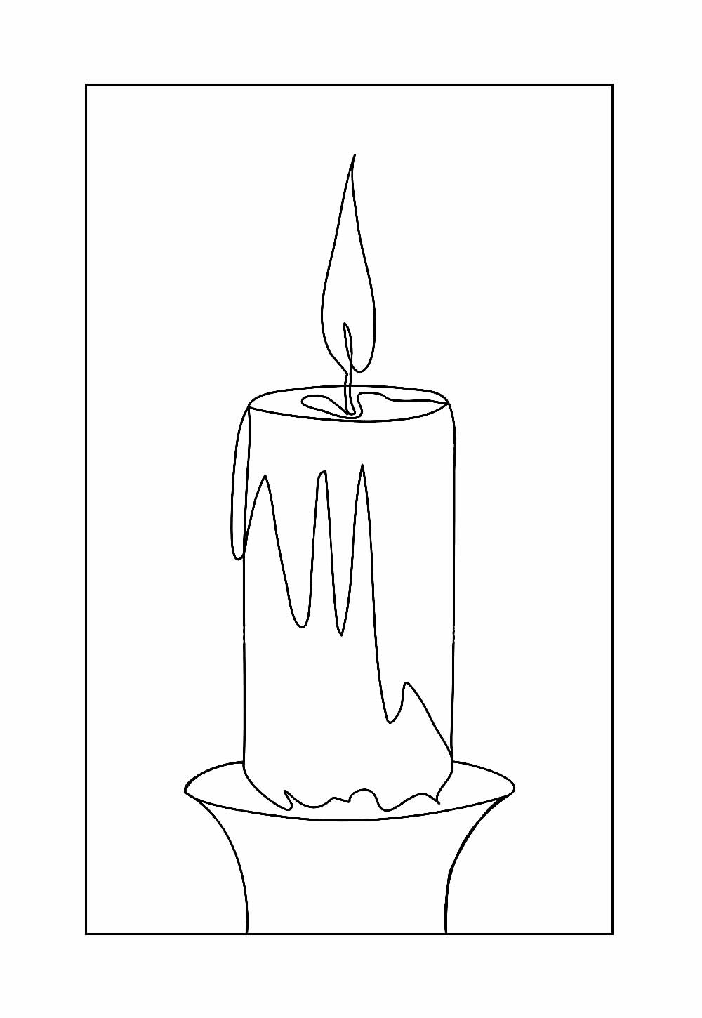 Desenho de Vela de Halloween