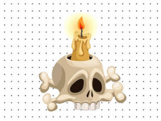 Desenhos de Velas de Halloween para colorir