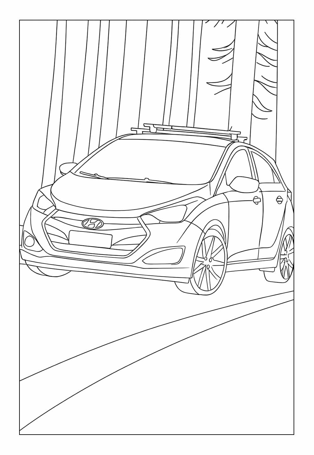 Desenho de Carro para colorir