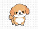 Desenhos de Cachorrinho Kawaii para colorir