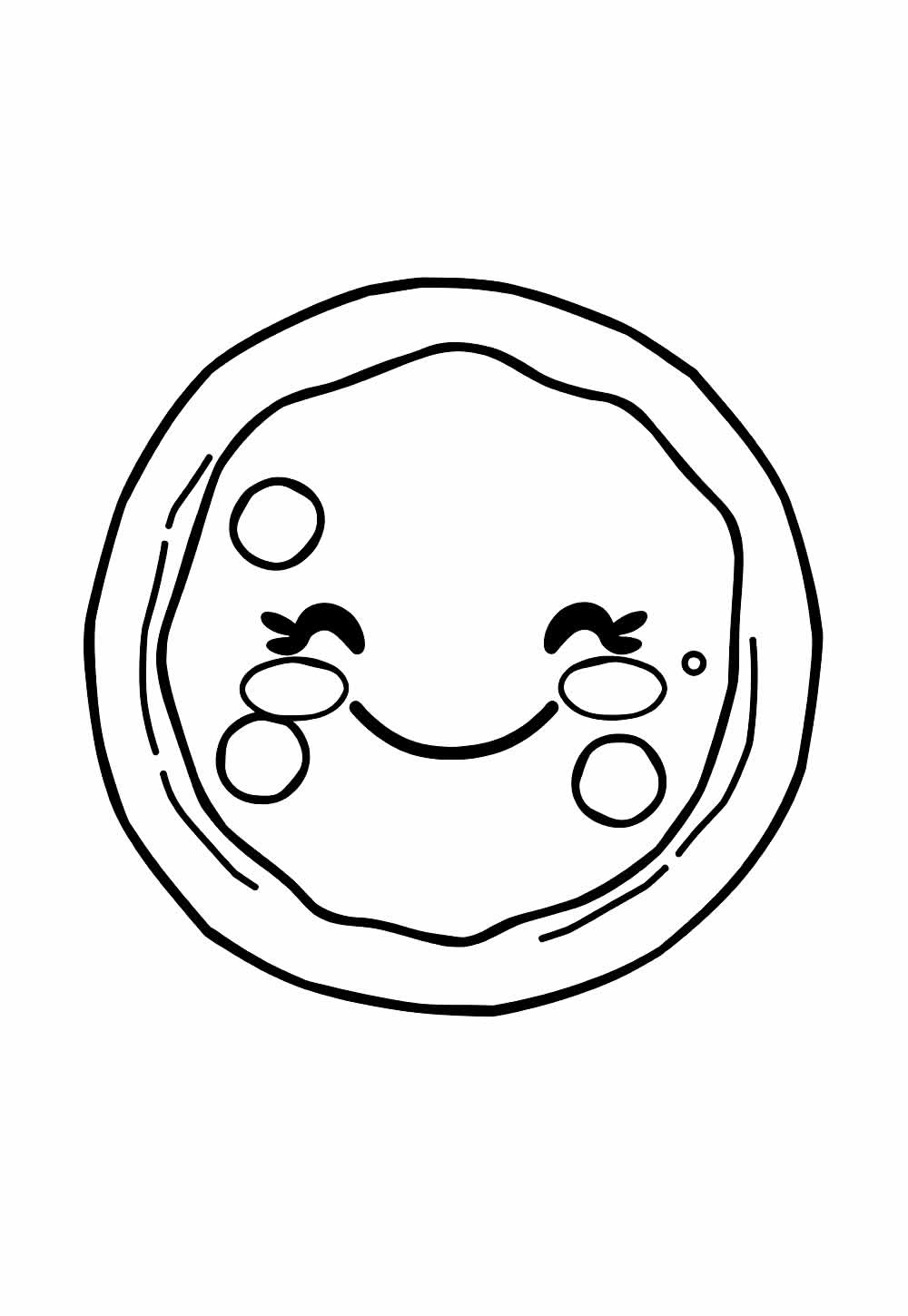 Desenho de Carinha Kawaii