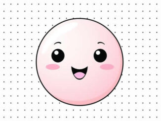 Desenhos de Carinhas Kawaii para colorir