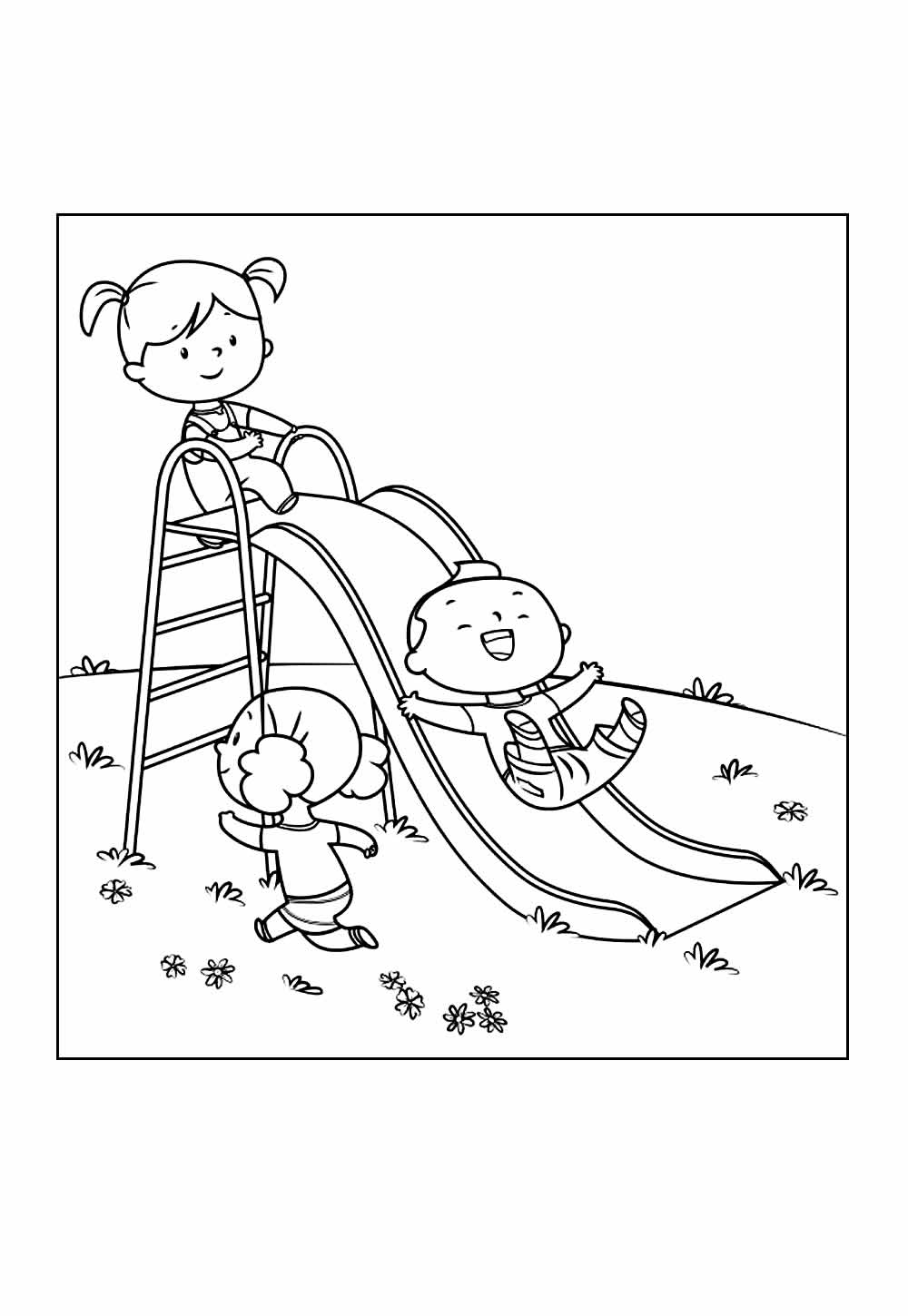 Desenhos de Crianças Brincando