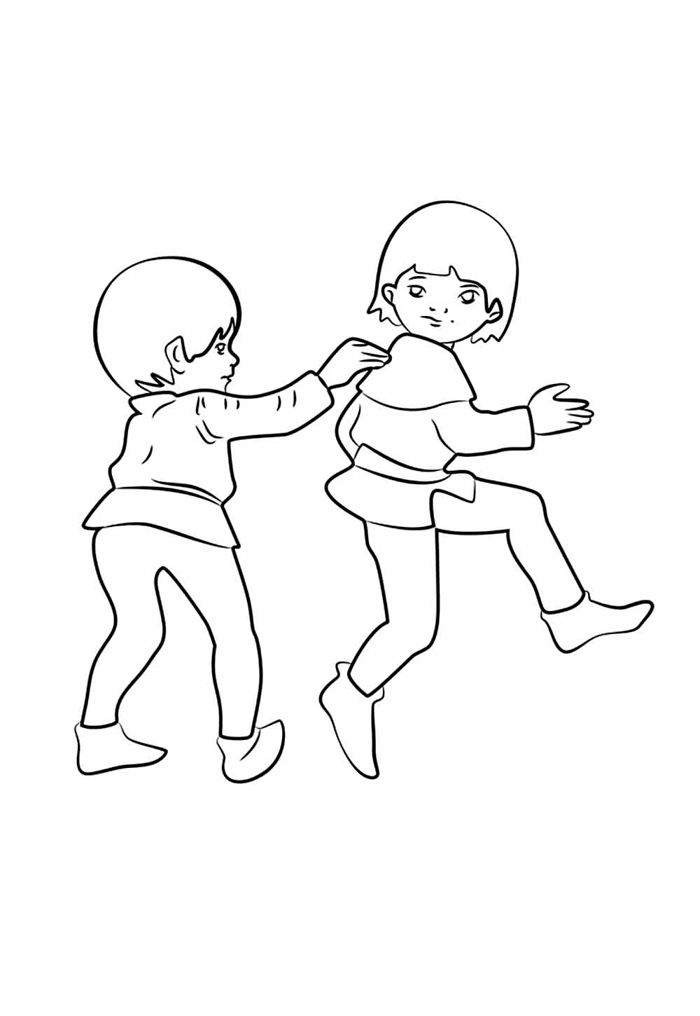 Desenhos de Crianças Brincando