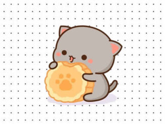 Desenhos de Gatinho Kawaii para colorir