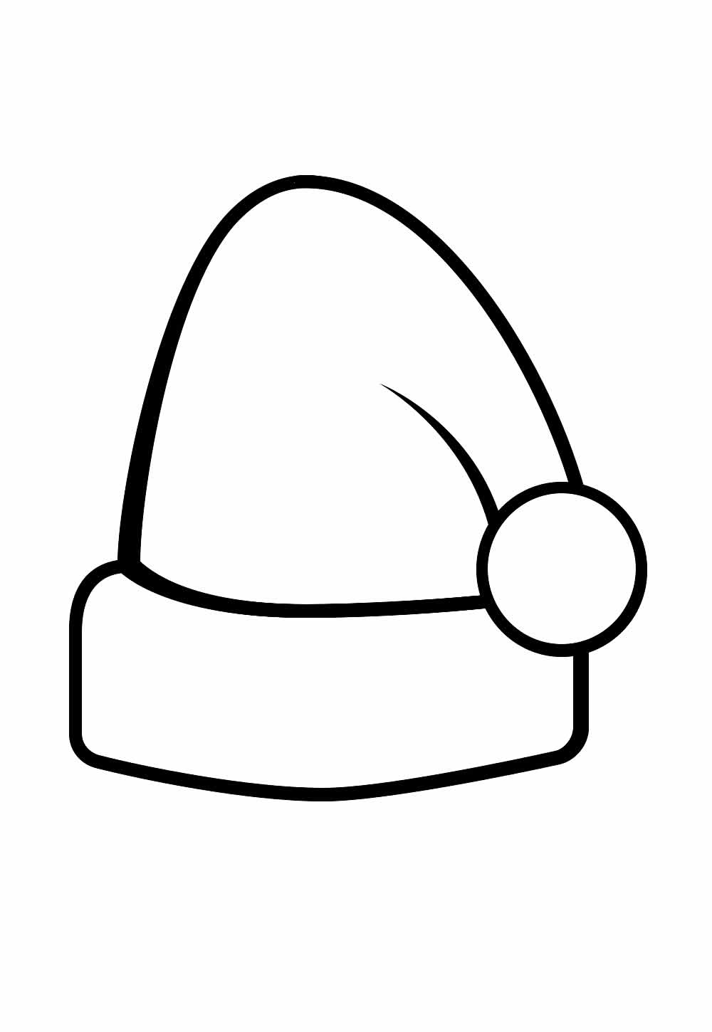 Desenho de Gorro de Natal