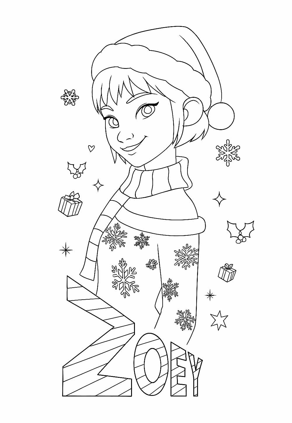 Guerreiras do K-Pop de Natal para pintar