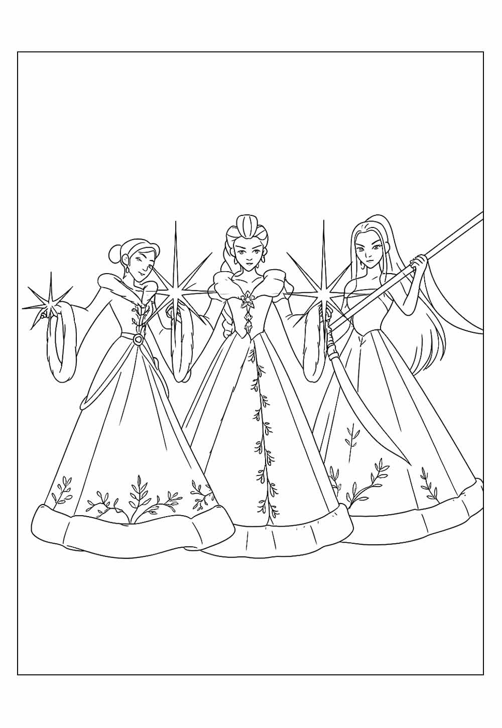 Desenhos de Guerreiras do K-Pop de Natal para pintar