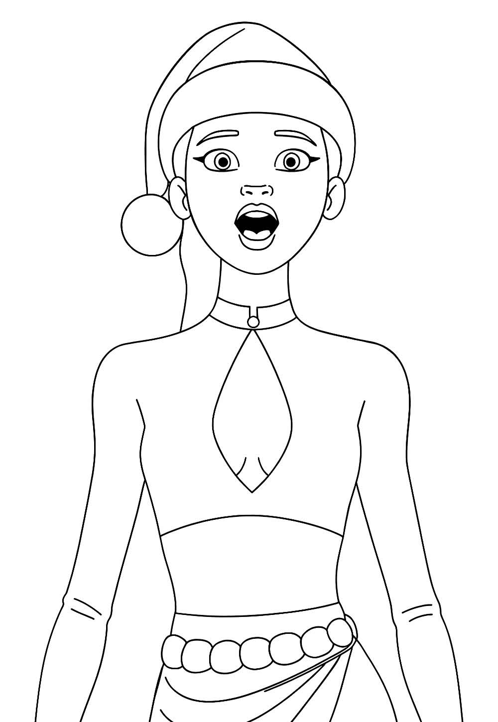 Desenho de Rumi para colorir - Natal