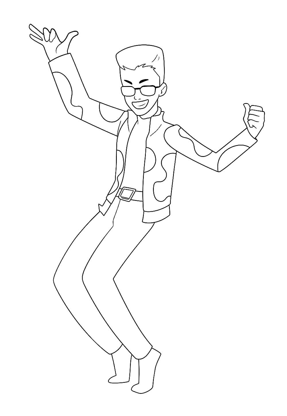 Desenho de Homem Negro para colorir