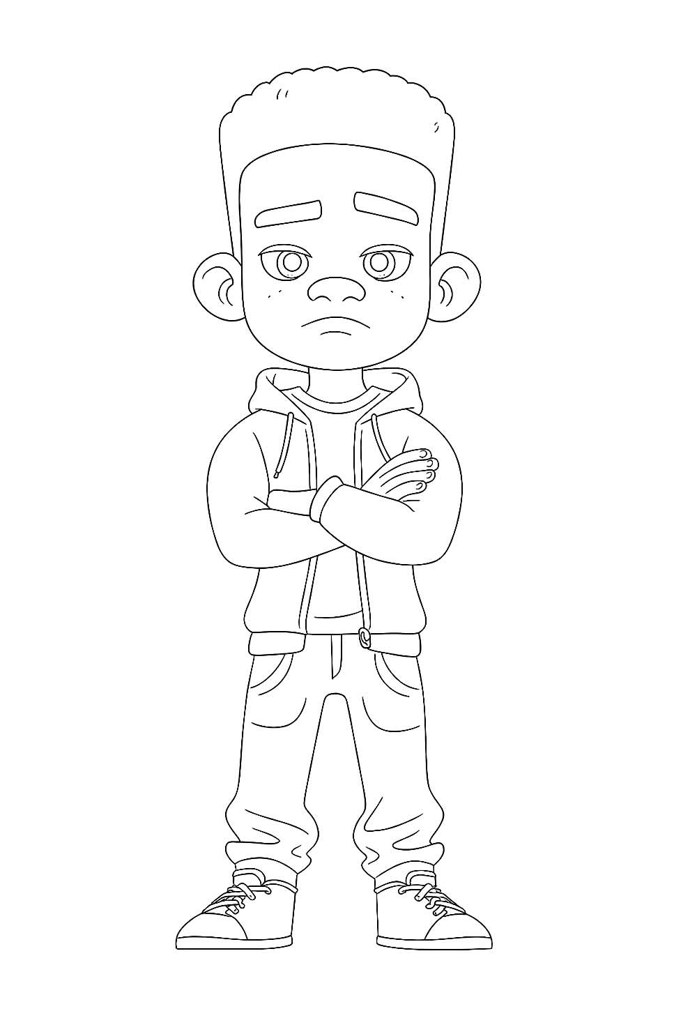 Desenhos de Menino Negro para colorir