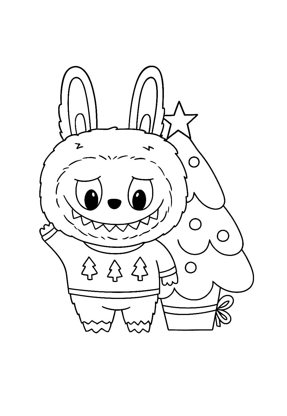Desenhos de Labubu - Natal