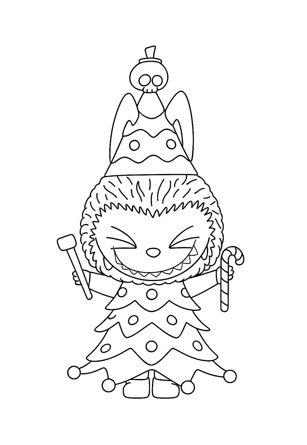 Desenhos de Labubu para pintar