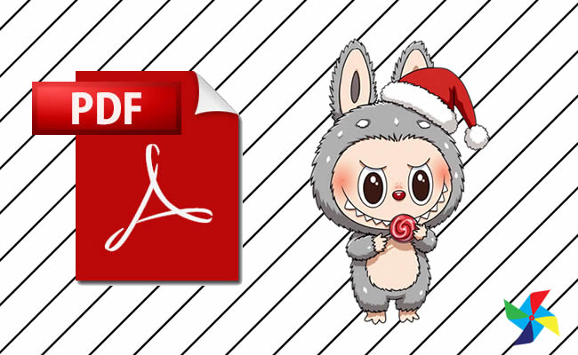 Desenhos de Labubu de Natal em PDF