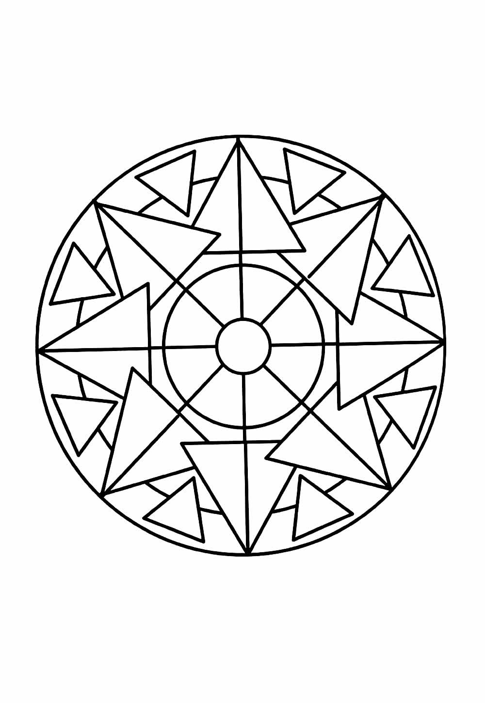 Desenho Fácil de Mandala