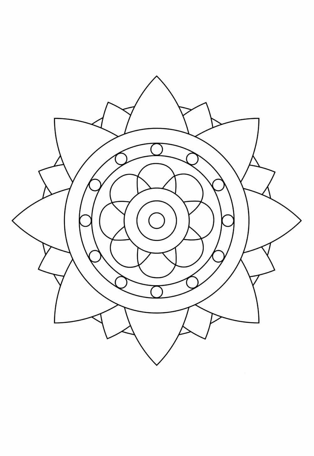 Mandala para colorir