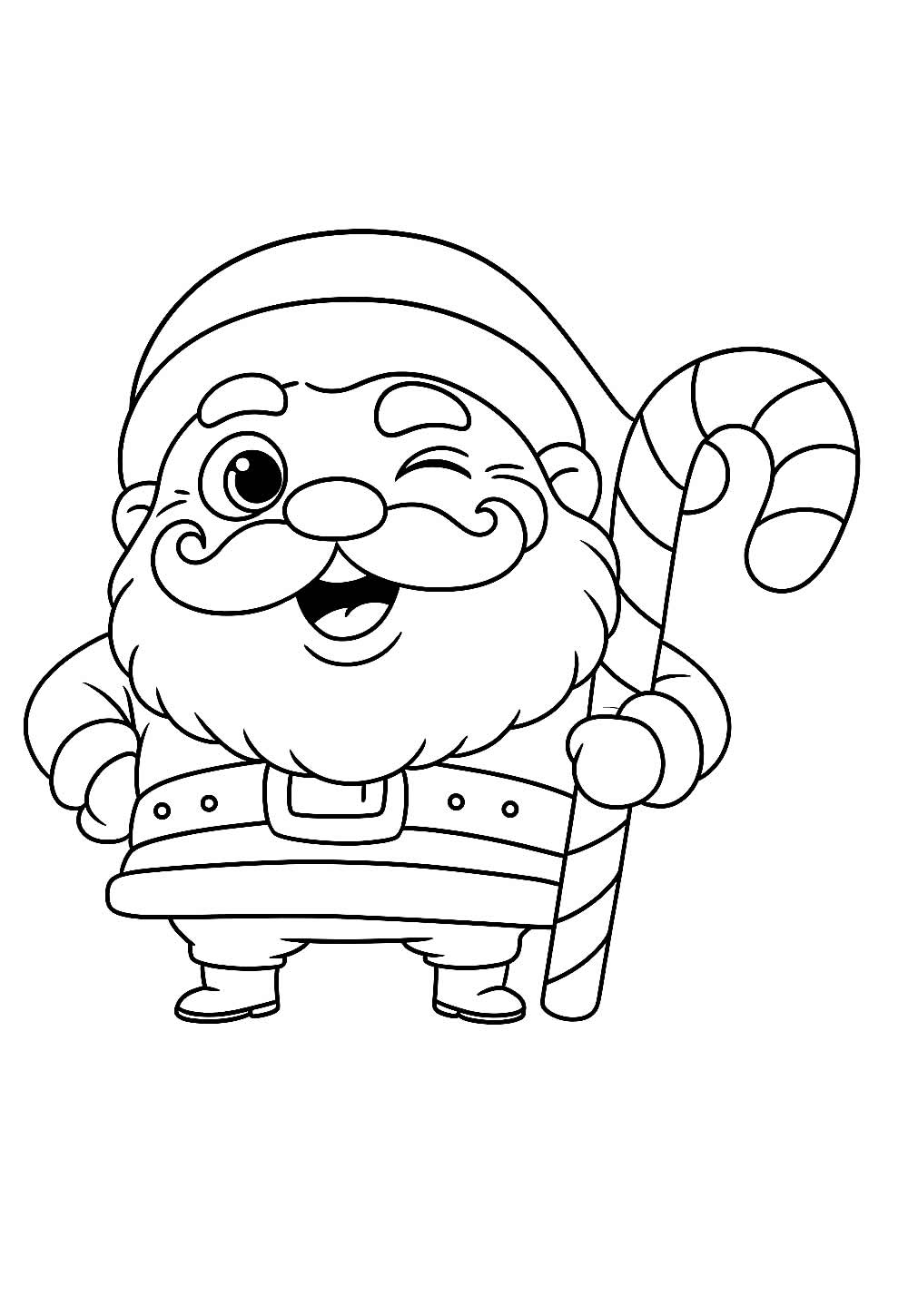 Desenhos de Papai Noel para colorir