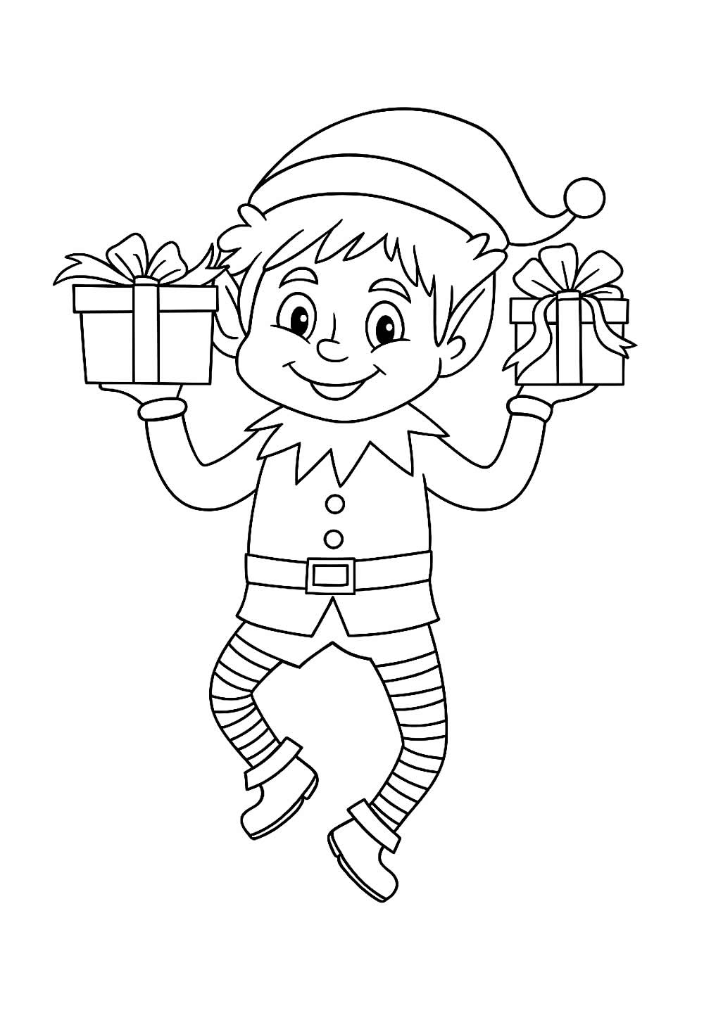 Deseho de Duende de Natal