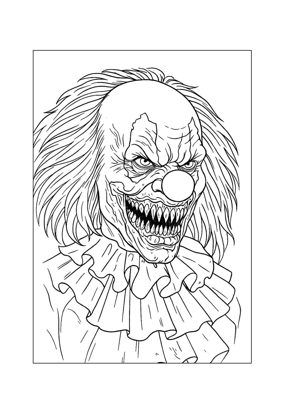 Desenho Palhaço do Mal Colorir