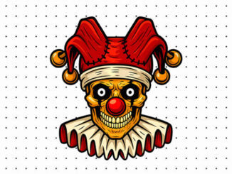 Desenhos de Palhaço do Mal para colorir