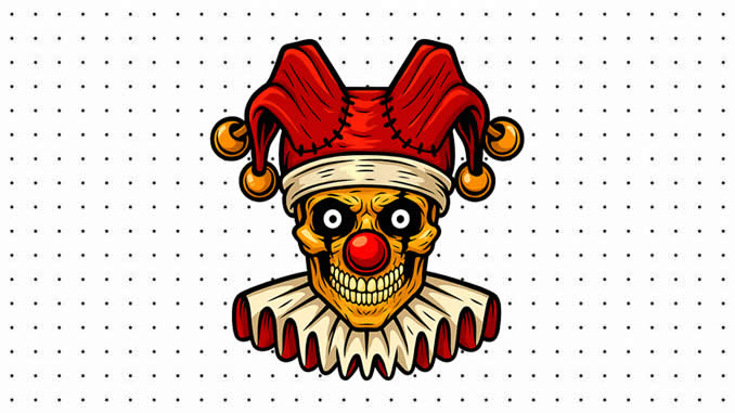 Desenhos de Palhaço do Mal para colorir