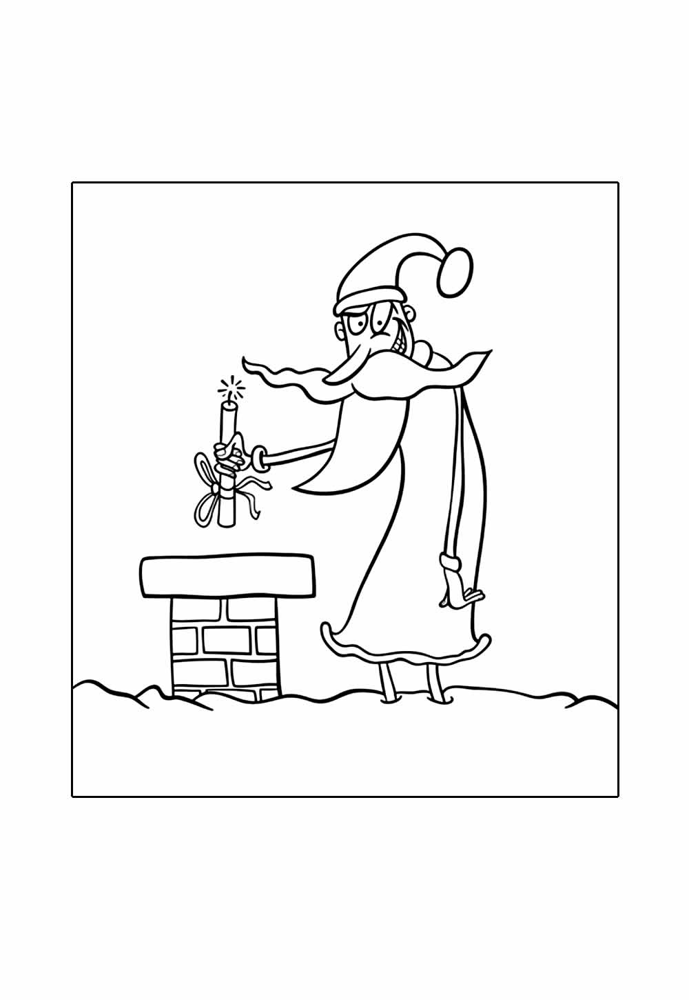 Desenho de Papai Noel