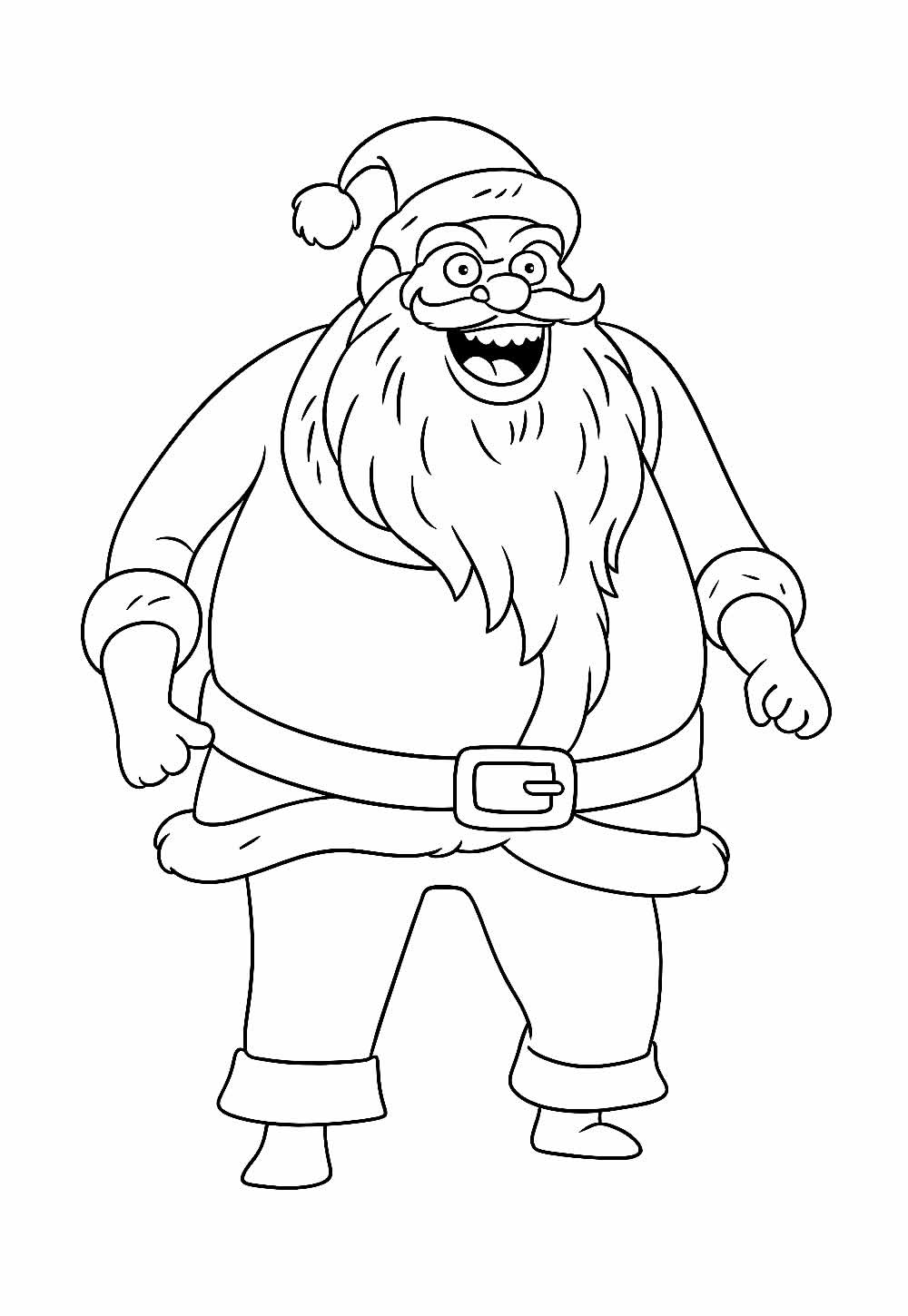 Desenho de Papai Noel do Mal