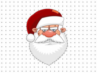 Desenhos de Papai Noel do Mal para colorir