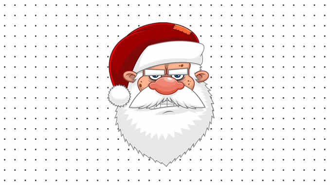 Desenhos de Papai Noel do Mal para colorir
