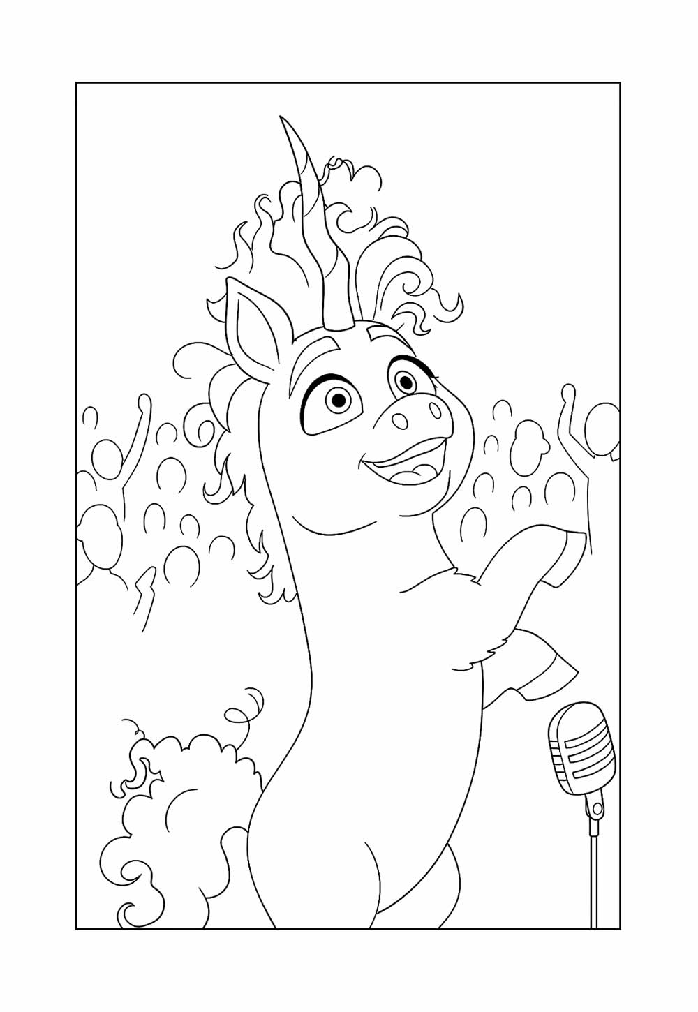 Desenhos de Thelma, O Unicórnio para colorir
