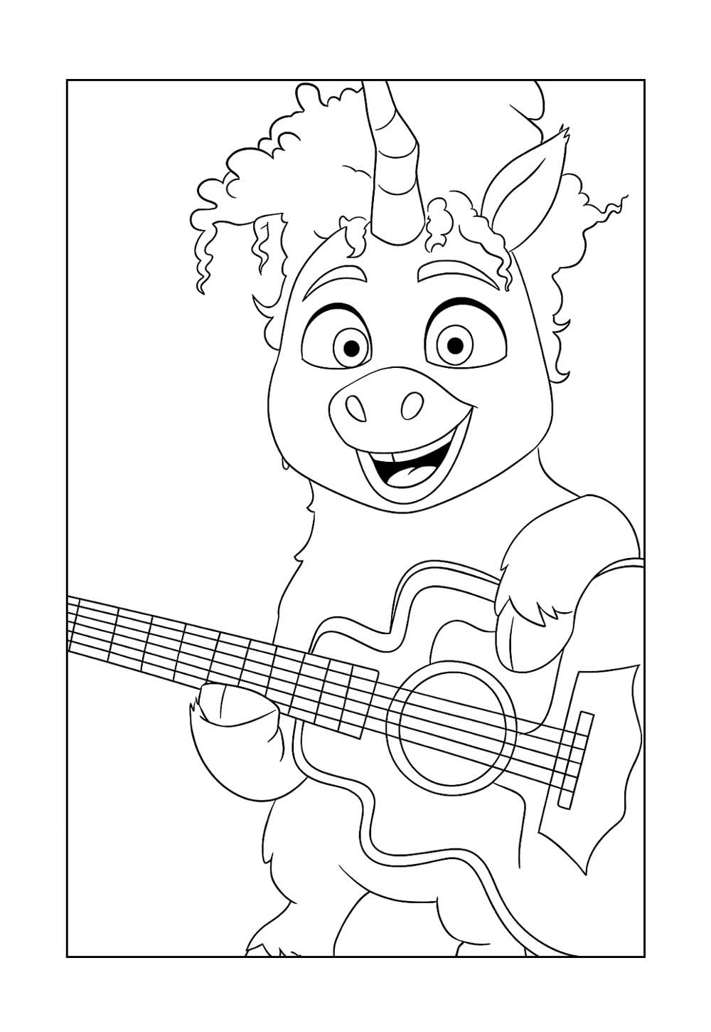 Desenho para Colorir Thelma O Unicórnio