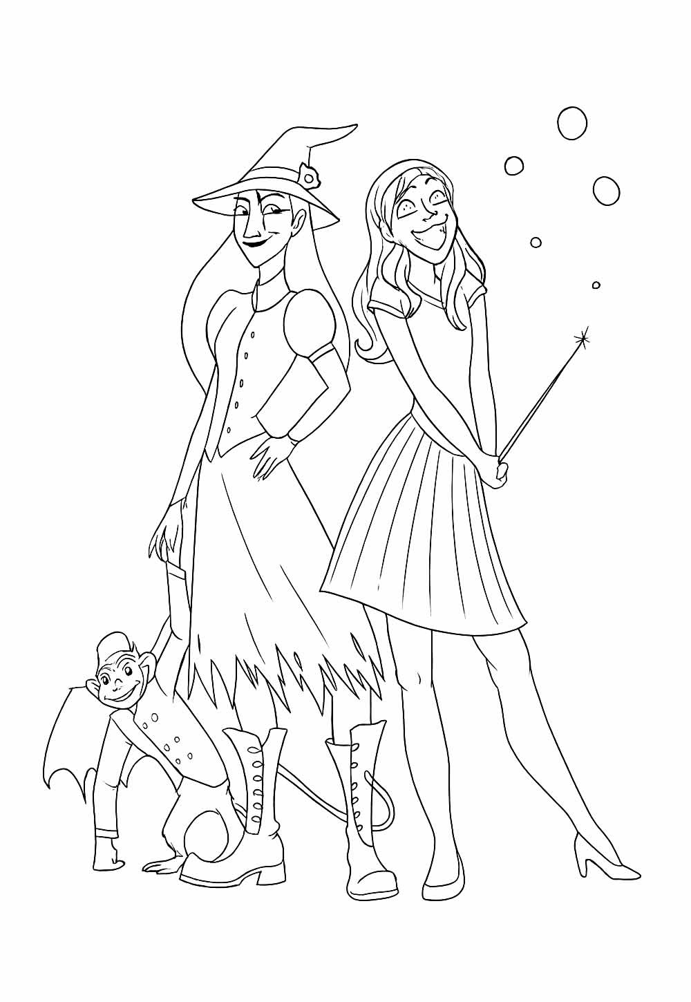 Desenho do filme Wicked para colorir