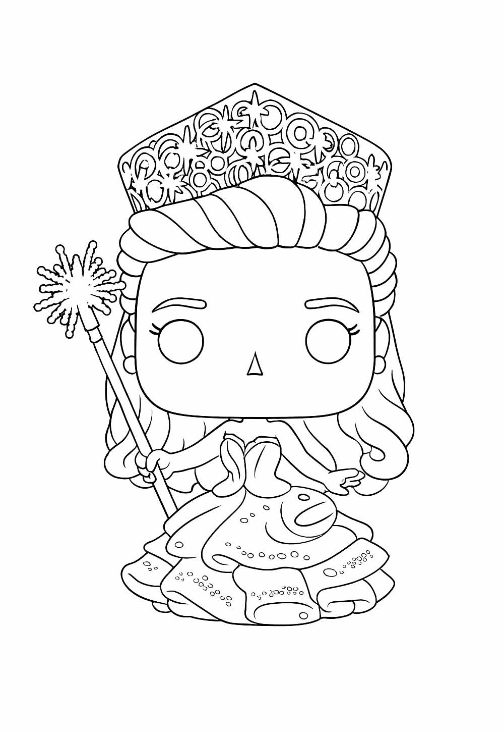 Desenho da Elphaba para colorir - Wicked