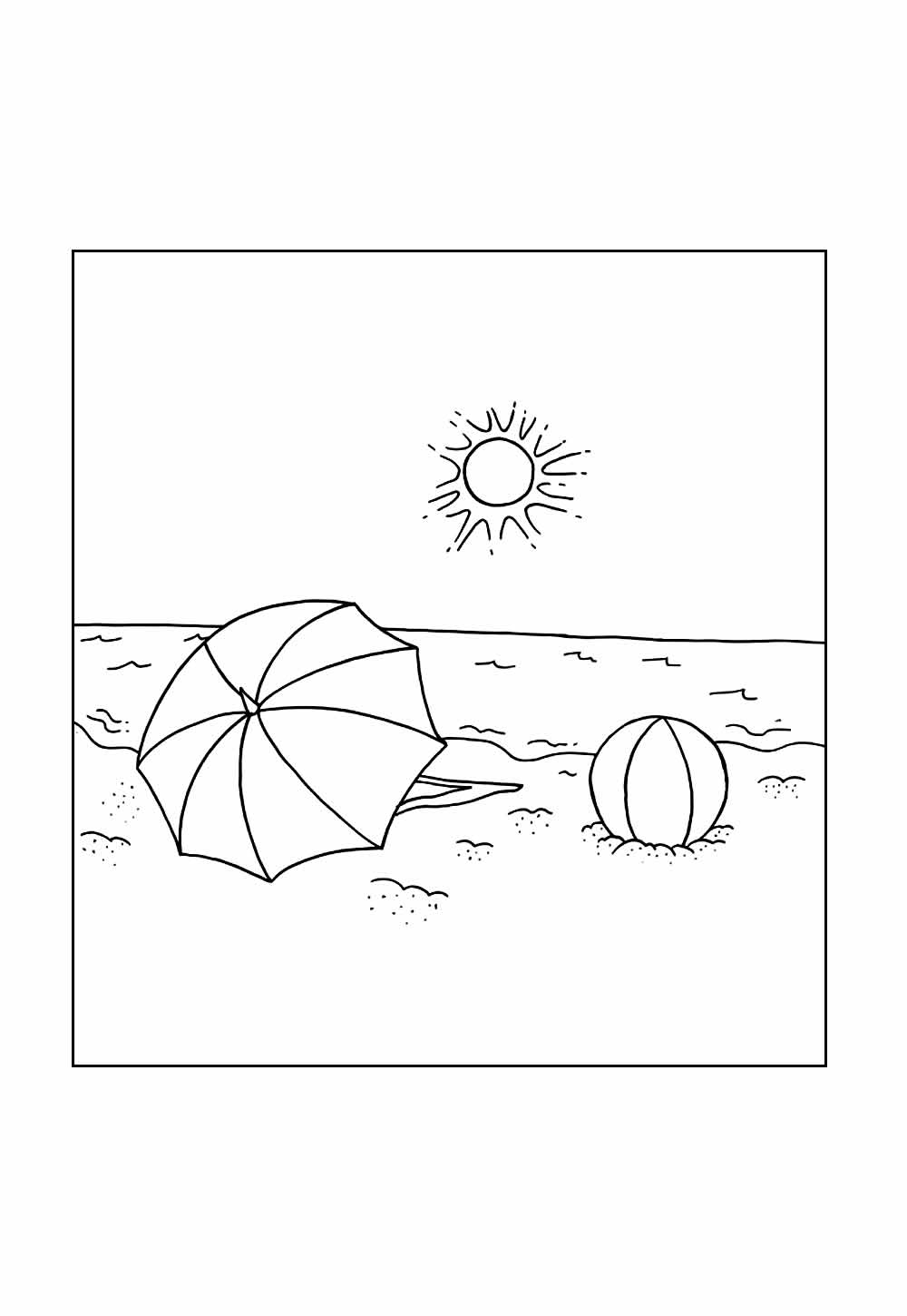 Desenho de Verão para colorir